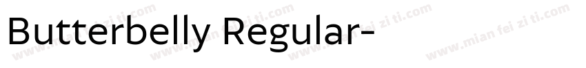 Butterbelly Regular字体转换